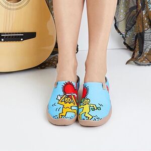 UIN Women's Slip On Mules Wide Toe Clog Casual Travel Shoes (Souls Touch 2) New